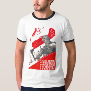 USSR CCCP Propaganda-Posters uit de Koude Oorlog S T-shirt