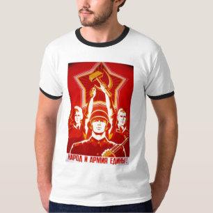 USSR CCCP Propaganda-Posters uit de Koude Oorlog S T-shirt