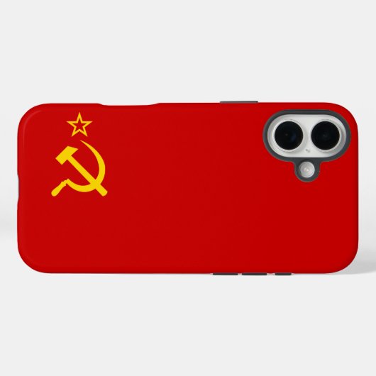 USSR FLAG Case-Mate iPhone CASE (Achterkant (horizontaal))