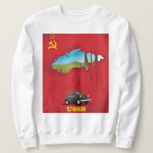 USSR geïllustreerde kaartposter Trui