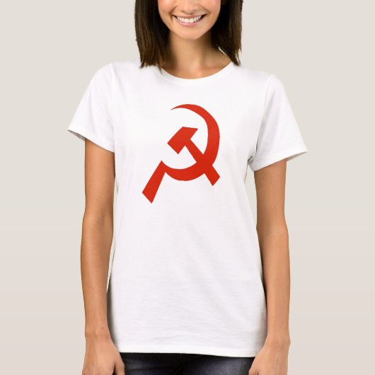 USSR Hammer Sickle Symbool T-shirt (Voorkant)