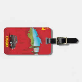 USSR Illustrated map poster Bagagelabel