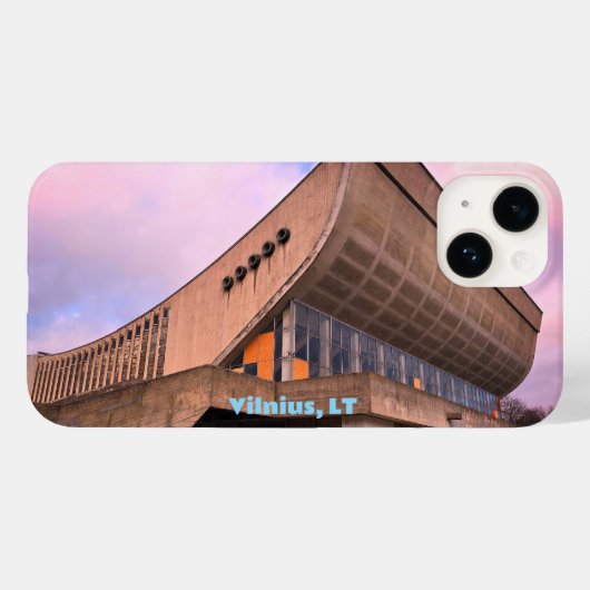 USSR Modernist Architecture - Vilnius, Lithuania Case-Mate iPhone Case (Achterkant (horizontaal))