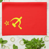 ussr rusland - sovjet - communistisch land - vlagh theedoek (Gevouwen)