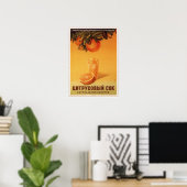 USSR Sovjet Citrus Juice Adverteren 1951 Poster (Thuiskantoor)