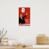 USSR Sovjet Propaganda Nikita Khrushchev 1962 Poster (Keuken)