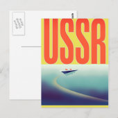 USSR Sovjet reisposter Briefkaart (Voorkant / Achterkant)