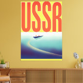 USSR Sovjet reisposter Canvas Afdruk (Insitu (Woonkamer))