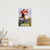 USSR Sovjet Soccer Propaganda 1954 Poster (Keuken)