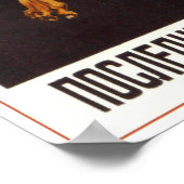 USSR Sovjet-Unie Anti-Alcohol 1929 Poster (Hoek)