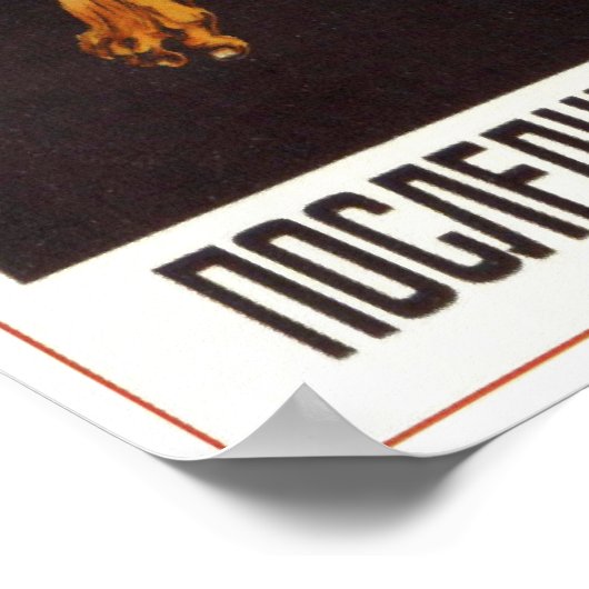 USSR Sovjet-Unie Anti-Alcohol 1929 Poster (Hoek)