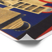 USSR Sovjet-Unie Spoorweg 1924 Poster (Hoek)