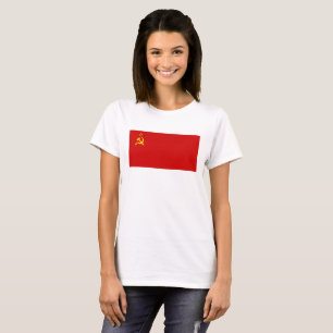 USSR Sovjet Unie Vlag Communistische Sikkel en Ham T-shirt