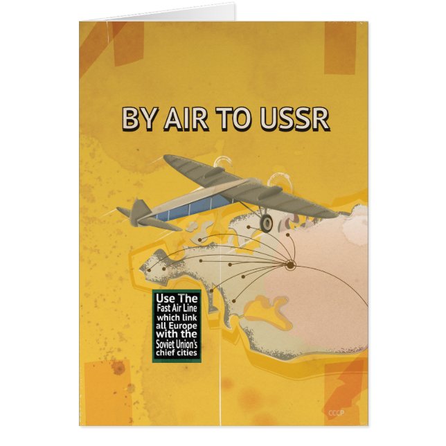 USSR Sovjet Vintage Reisposter. (Voorkant)