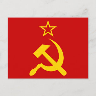 USSR - vlag - Sovjetunie - vlag Briefkaart