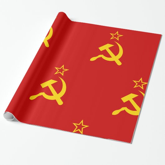 USSR - Vlag - Sovjetunie - vlag Cadeaupapier (Uitgerold)