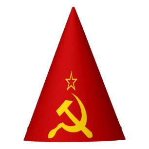 USSR - Vlag - Sovjetunie - vlag Feesthoedjes