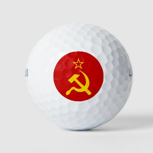 USSR - Vlag - Sovjetunie - vlag Golfballen (Voorkant)