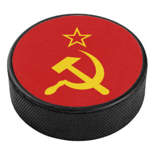 USSR - Vlag - Sovjetunie - vlag Hockey Puck