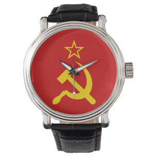 USSR - Vlag - Sovjetunie - vlag Horloge