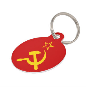 USSR - Vlag - Sovjetunie - vlag Huisdierpenning