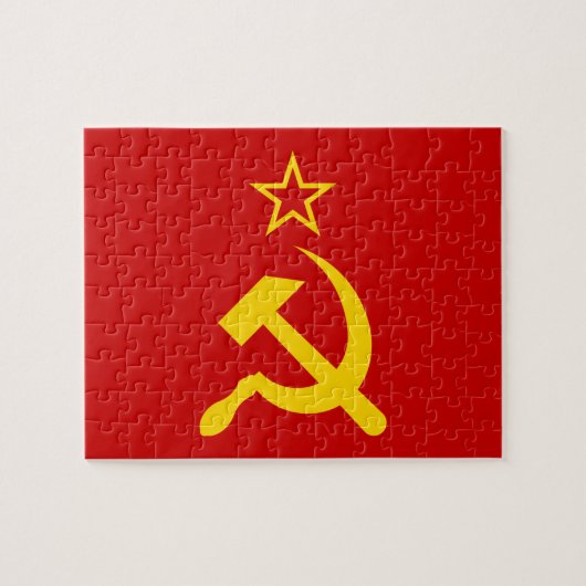USSR - Vlag - Sovjetunie - vlag Legpuzzel (Horizontaal)