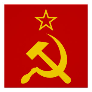 USSR - Vlag - Sovjetunie - vlag Perfect Poster