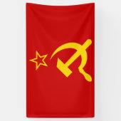 USSR - Vlag - Sovjetunie - vlag Spandoek (Verticaal)