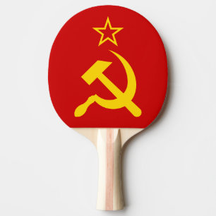 USSR - Vlag - Sovjetunie - vlag Tafeltennisbatje