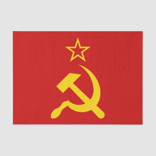 USSR - Vlag - Sovjetunie - vlag Tissuepapier (Voorkant)
