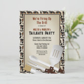 Ustensiles de barbecue modernes Invitation (Debout devant)