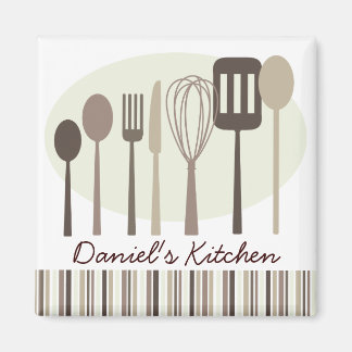 Ustensiles de Cuisine de cuisine rétro Magnet pers