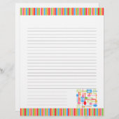 Ustensiles de Cuisine de cuisine rétro Pages de re (Devant / Derrière)