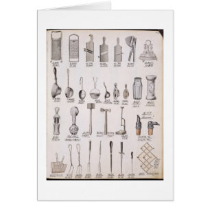 Ustensiles de cuisine, d'un catalogue commercial
