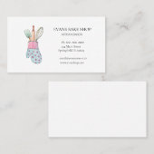 Ustensiles de cuisine & mitten carte de visite de  (Devant / Derrière)