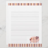 Ustensiles de cuisine rétro Pages de recettes (Devant / Derrière)