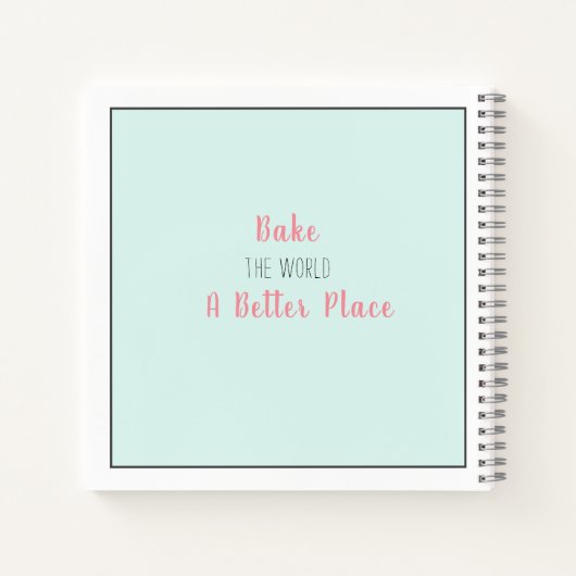 Ustensiles de cuisson Carnet de recette de cuisson (Dos)