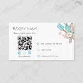 Ustensiles de cuisson Floral Chef pâtisserie Carte (Dos)