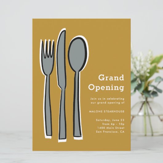 Ustensiles Grand Ouverture Invitation (Debout devant)