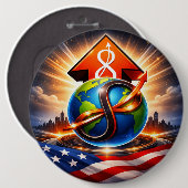 USTP Global Infinity Ascent Patriotic Button (Voorkant /achterkant)