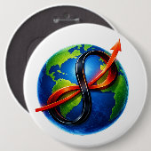 USTP Global Infinity Ascent Ronde Button 6,0 Cm (Voorkant /achterkant)