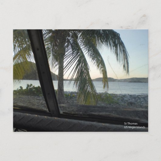USVI St Thomas van een versleten jeep Briefkaart (Voorkant)