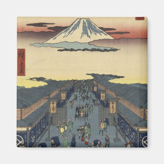 Utagawa Ando Hiroshige - Suruga-Cho Magneet (Voorkant)