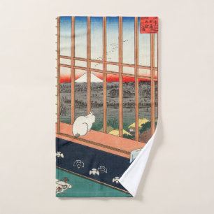 Utagawa Hiroshige - Asakusa Rijstvelden Bad Handdoek