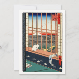 Utagawa Hiroshige - Asakusa Rijstvelden Bedankkaart