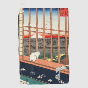 Utagawa Hiroshige - Asakusa Rijstvelden Golfhanddoek