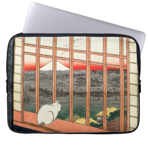 Utagawa Hiroshige - Asakusa Rijstvelden Laptop Sleeve