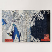 Utagawa Hiroshige - Drum Bridge in Meguro Legpuzzel (Horizontaal)