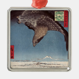 Utagawa Hiroshige - Fukagawa Susaki en Jumantsubo Metalen Ornament