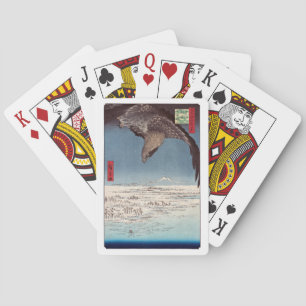 Utagawa Hiroshige - Fukagawa Susaki en Jumantsubo Pokerkaarten